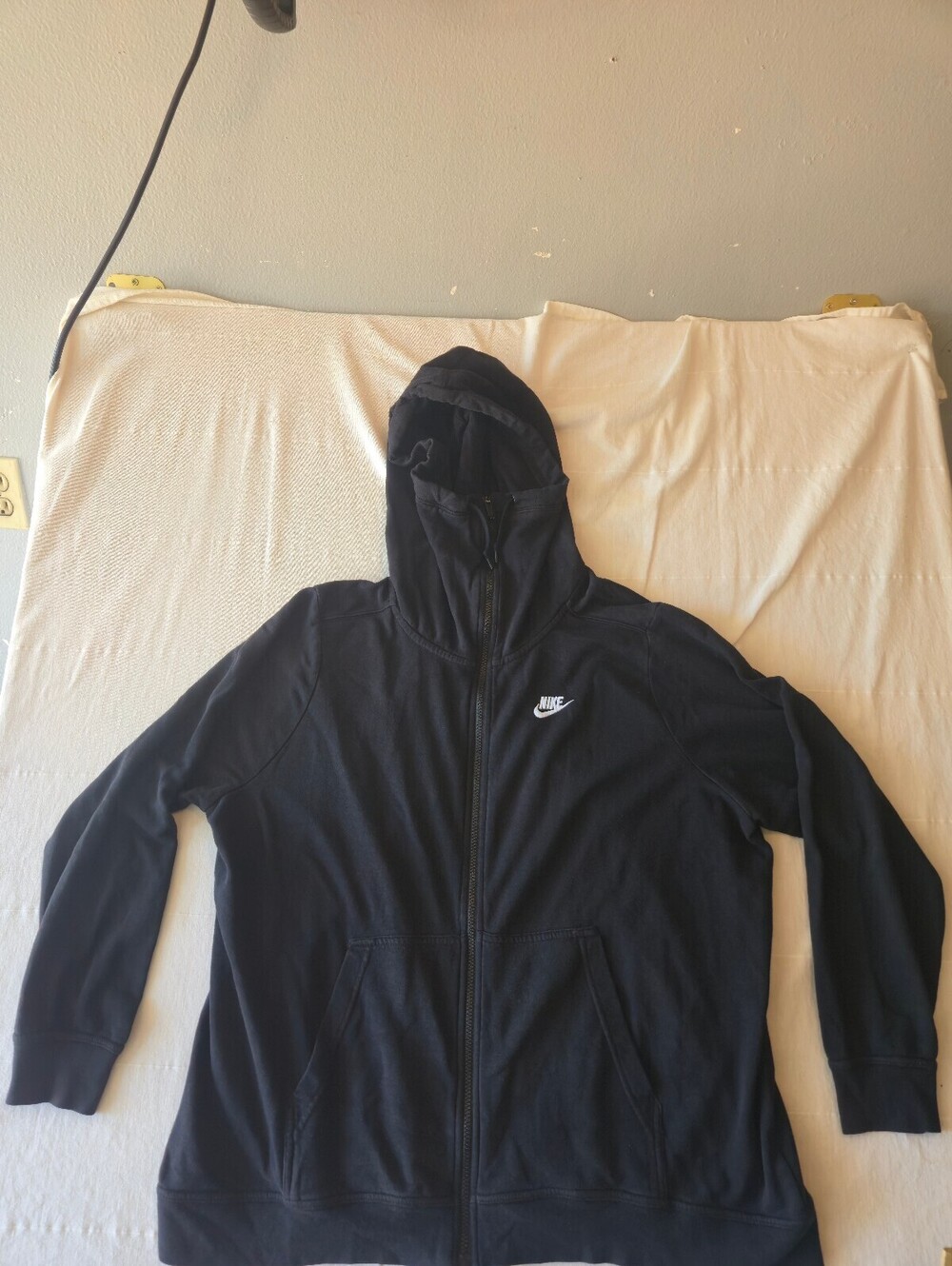 Nike Black Full Zip Hoodie Sweatshirt Size 2X